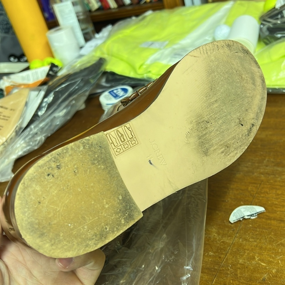 Used J. Crew Winona penny loafers in spazzolato leather - Picture 7 of 7